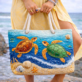 Handcrafted Beach Bag | Tropical Turtle