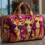 Travel Bag with Giraffe Filling