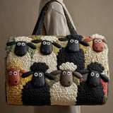 Travel Bag with Padding - Stylish Sheepskin