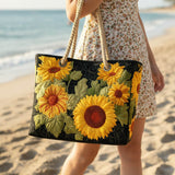 Handcrafted Beach Bag | Sunflower