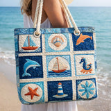 Handcrafted Beach Bag | Marine Creatures