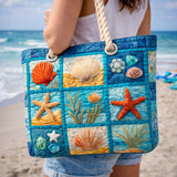 Handcrafted Beach Bag | Coastal Shells