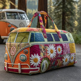 Padded Travel Bag with Floral Print