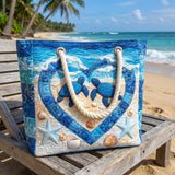 Handcrafted Beach Bag | Turtle Serenity