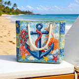 Handcrafted Beach Bag | Nautical Anchor