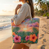 Handcrafted Beach Bag | Tropical Sunrise