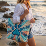 Handcrafted Beach Bag | Paw Print