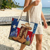 Handcrafted Beach Bag | Texas Pride