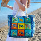 Handcrafted Beach Bag | Turtle Tranquil