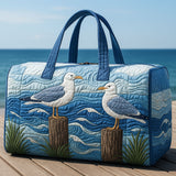 Padded Travel Bag - Seagulls from the Harbor