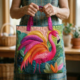 Handcrafted Bag | Flamingo and Rainbow