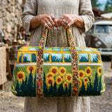 Travel Bag Matelassé Hippie Sunflower